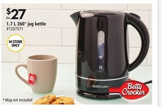 Giant Tiger 1.7 l 360° jug kettle offer