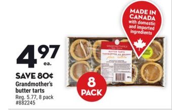 Giant Tiger Grandmother's butter tarts offer