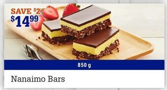 M & M Food Market Nanaimo bars offer