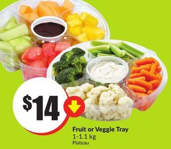FreshCo Fruit or veggie tray 1 - 1.1 kg offer