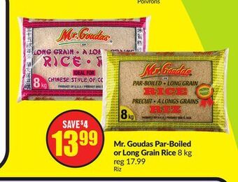FreshCo Mr. goudas par-boiled or long grain rice 8 kg offer