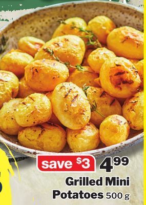 M & M Food Market Grilled mini potatoes offer