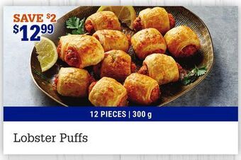 M & M Food Market Lobster puffs offer