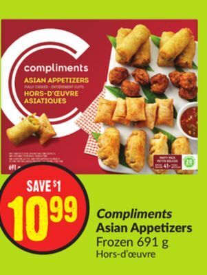 FreshCo Compliments asian appetizers frozen 691 g offer