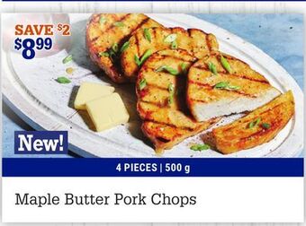 M & M Food Market Maple butter pork chops offer
