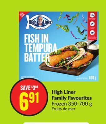FreshCo High liner family favourites frozen 350-700 g offer