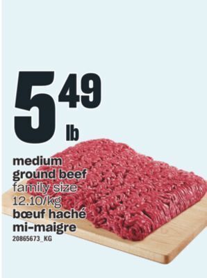 Valu-mart Bœuf haché mi-maigre offer