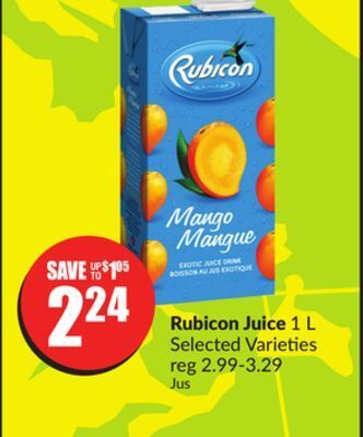 Chalo FreshCo Rubicon juice 1 l selected varieties offer
