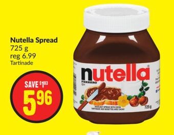 Chalo FreshCo Nutella spread 725 g offer