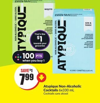Chalo FreshCo Atypique non-alcoholic cocktails offer
