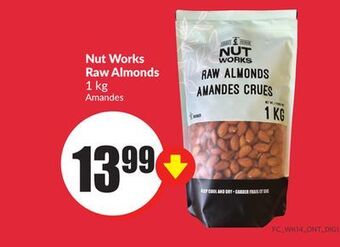 Chalo FreshCo Nut works raw almonds 1 kg offer