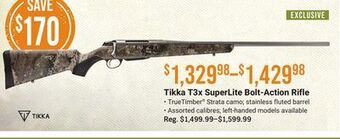 Bass Pro Tikka t3x superlite bolt-action rifle offer