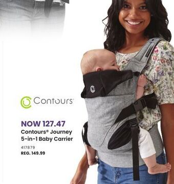 Babies 'R' Us Contours® journey 5-in-1 baby carrier offer