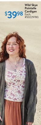 Walmart Wild skye pointelle cardigan offer