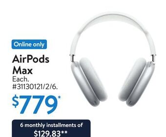 Walmart Airpods max offer