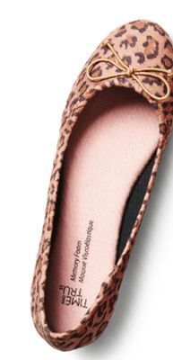Walmart Ladies' time and tru ballet shoes offer