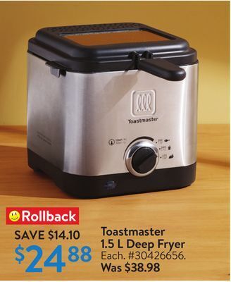 Walmart Toastmaster 1.5 l deep fryer offer