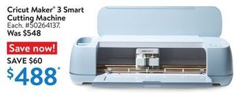 Walmart Cricut maker® 3 smart cutting machine offer