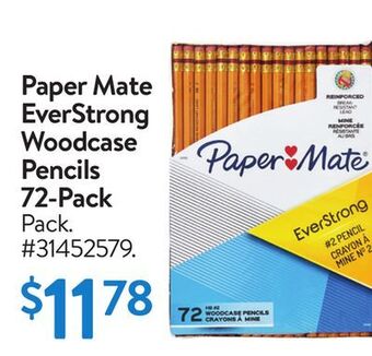 Walmart Paper mate everstrong woodcase pencils 72-pack offer
