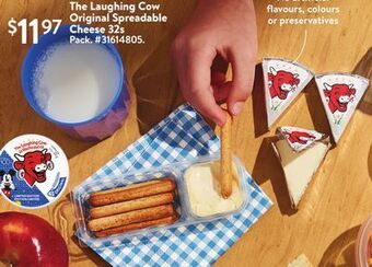 Walmart The laughing cow original spreadable cheese 32s offer