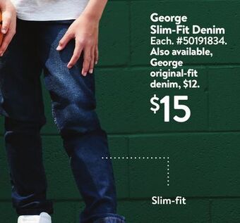 Walmart George slim-fit denim offer