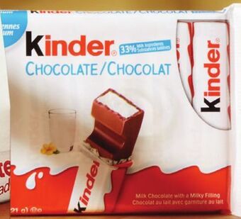 Walmart Kinder chocolate bars 6-pack offer