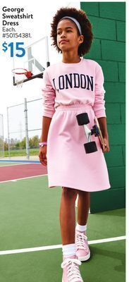 Walmart George sweatshirt dress offer