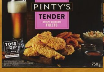 Walmart Pinty's crispy chicken fillets or chicken chunks offer