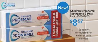 Walmart Children's pronamel toothpaste 2-pack offer
