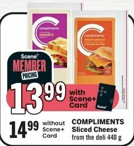 IGA Sliced Cheese Card 440 g offer