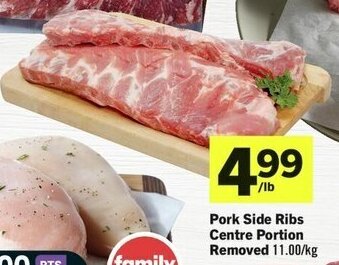 IGA Pork Side Ribs Centre Portion Removed 11.00/kg offer