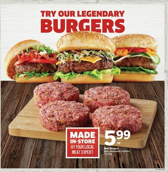 IGA Beef Burgers plain, seasoned or inclusion 13.21/kg offer