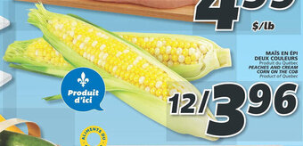 IGA PEACHES AND CREAM CORN ON THE COB offer