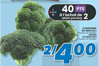 IGA CROWN OF BROCCOLI offer