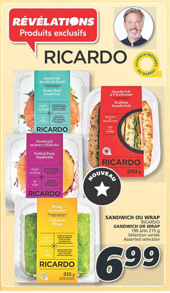 IGA SANDWICH OR WRAP 190 to 215 g offer