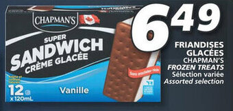 IGA CHAPMAN'S FROZEN TREATS offer