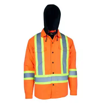 Giant Tiger Tradesmax pro men's high visability jacket, orange offer