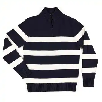 Giant Tiger Mountain ridge men's striped zip mock sweater offer