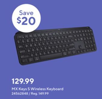 Staples Logitech mx keys s wireless keyboard offer