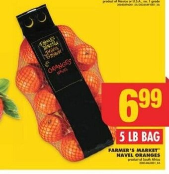 No Frills FARMER'S MARKET NAVEL ORANGES offer