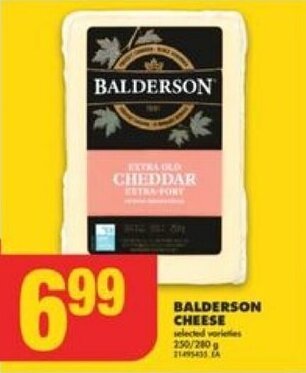 No Frills BALDERSON CHEESE offer