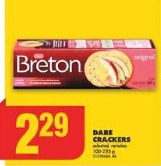 No Frills DARE CRACKERS offer
