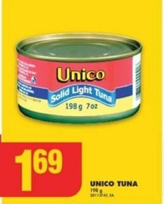 No Frills UNICO TUNA offer