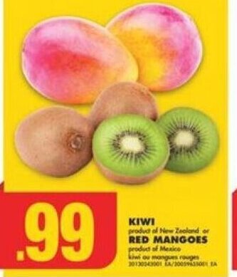 No Frills KIWI or RED MANGOES offer