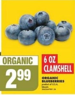 No Frills ORGANIC BLUEBERRIES offer