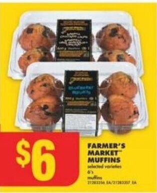 No Frills FARMER'S MARKET MUFFINS offer