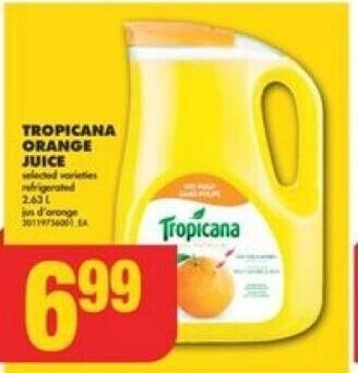 No Frills TROPICANA ORANGE JUICE offer