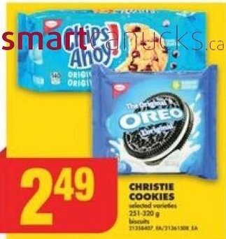 No Frills CHRISTIE COOKIES offer