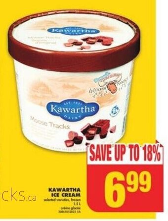 No Frills KAWARTHA ICE CREAM offer