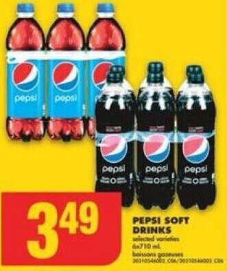 No Frills PEPSI SOFT DRINKS offer